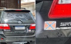 carro-e-flagrado-no-interior-de-sp-com-bandeira-dos-confederados,-simbolo-escravagista-nos-eua