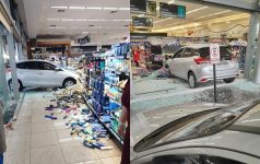 motorista-perde-controle-de-carro-e-invade-supermercado-em-jau